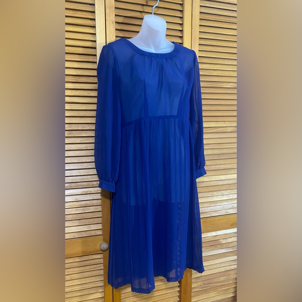 Sheer, midi dress- perfect layering piece!